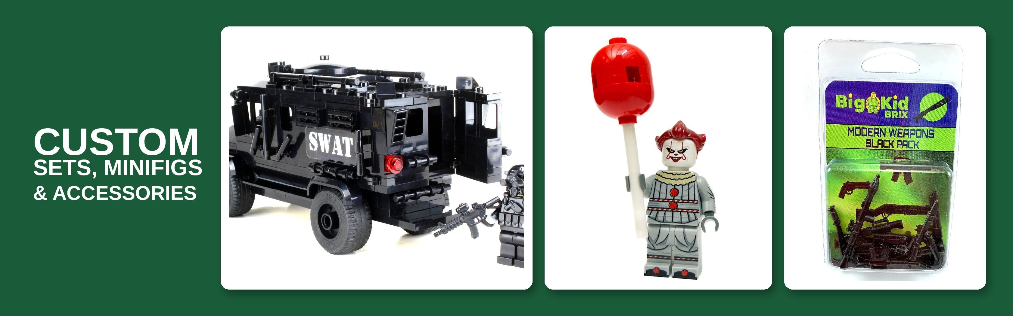 Custom Brick Compatible Sets, Figs and Accessories