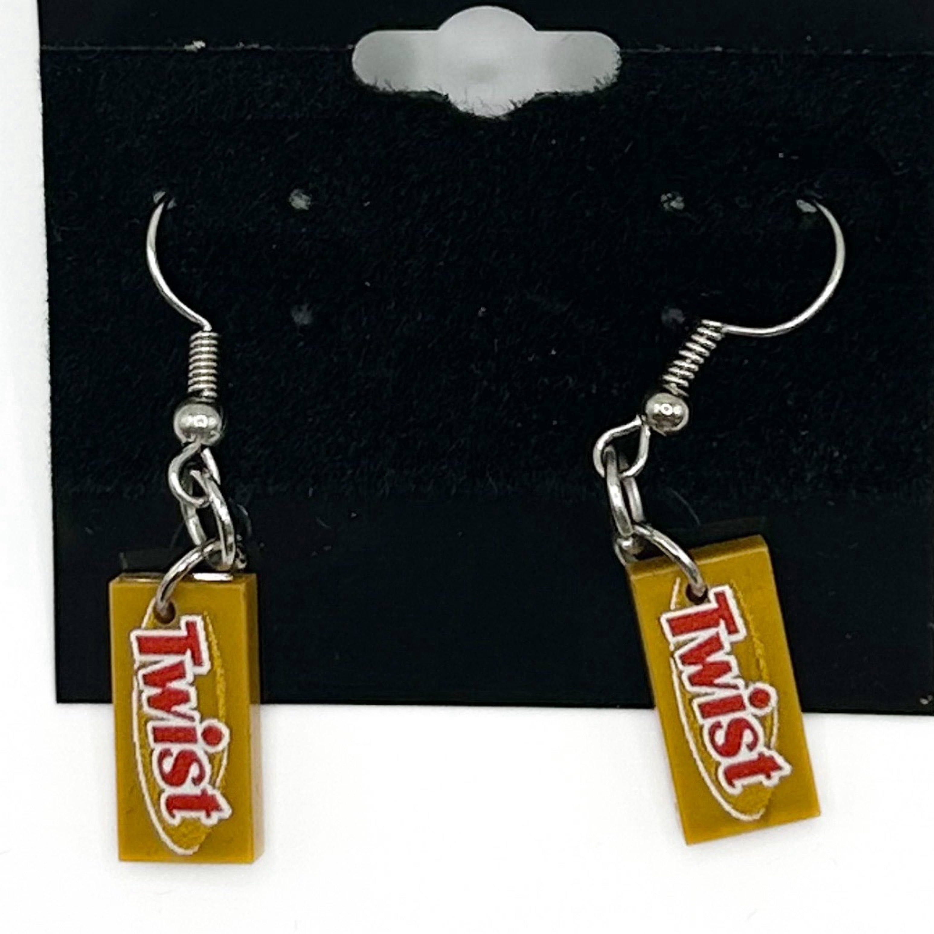LEGO® Jewelry – Twist Candy Earrings made from LEGO Bricks - B3 Customs