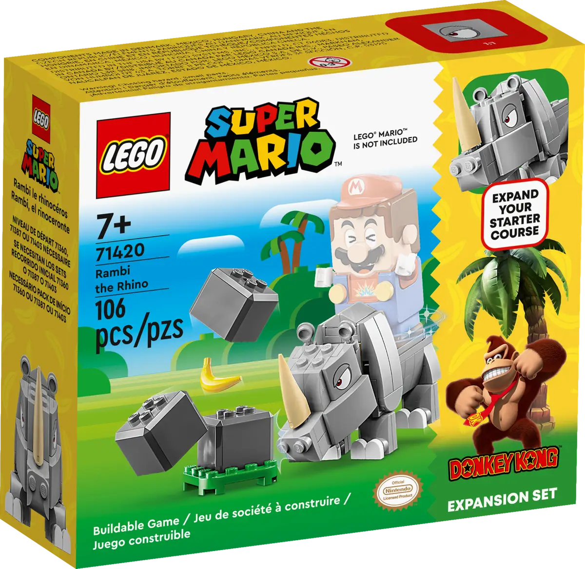 LEGO® Super Mario 71420 Rambi the Rhino - Expansion Set Building Kit