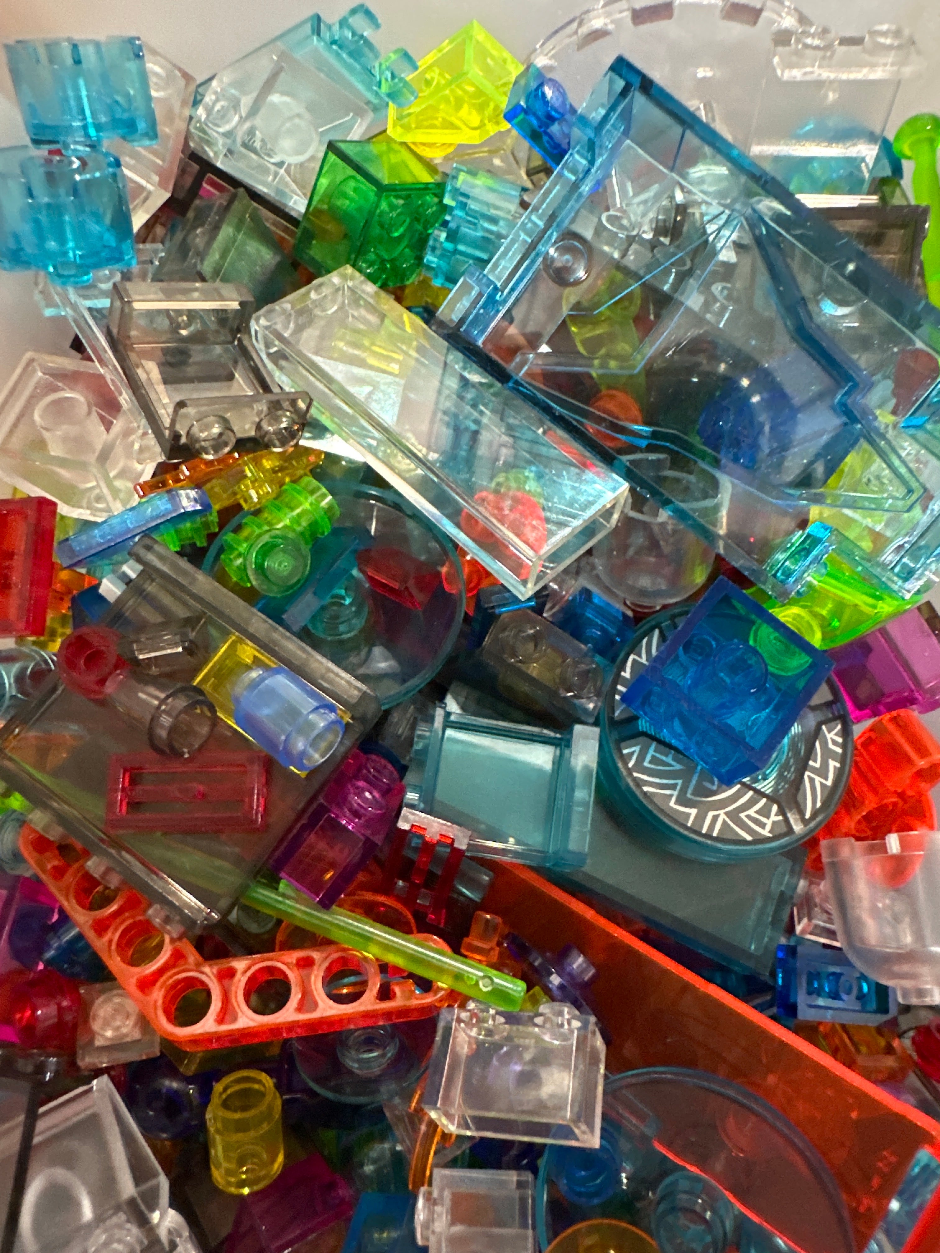 Preowned LEGO® Bulk Translucent Bricks & Pieces 1oz