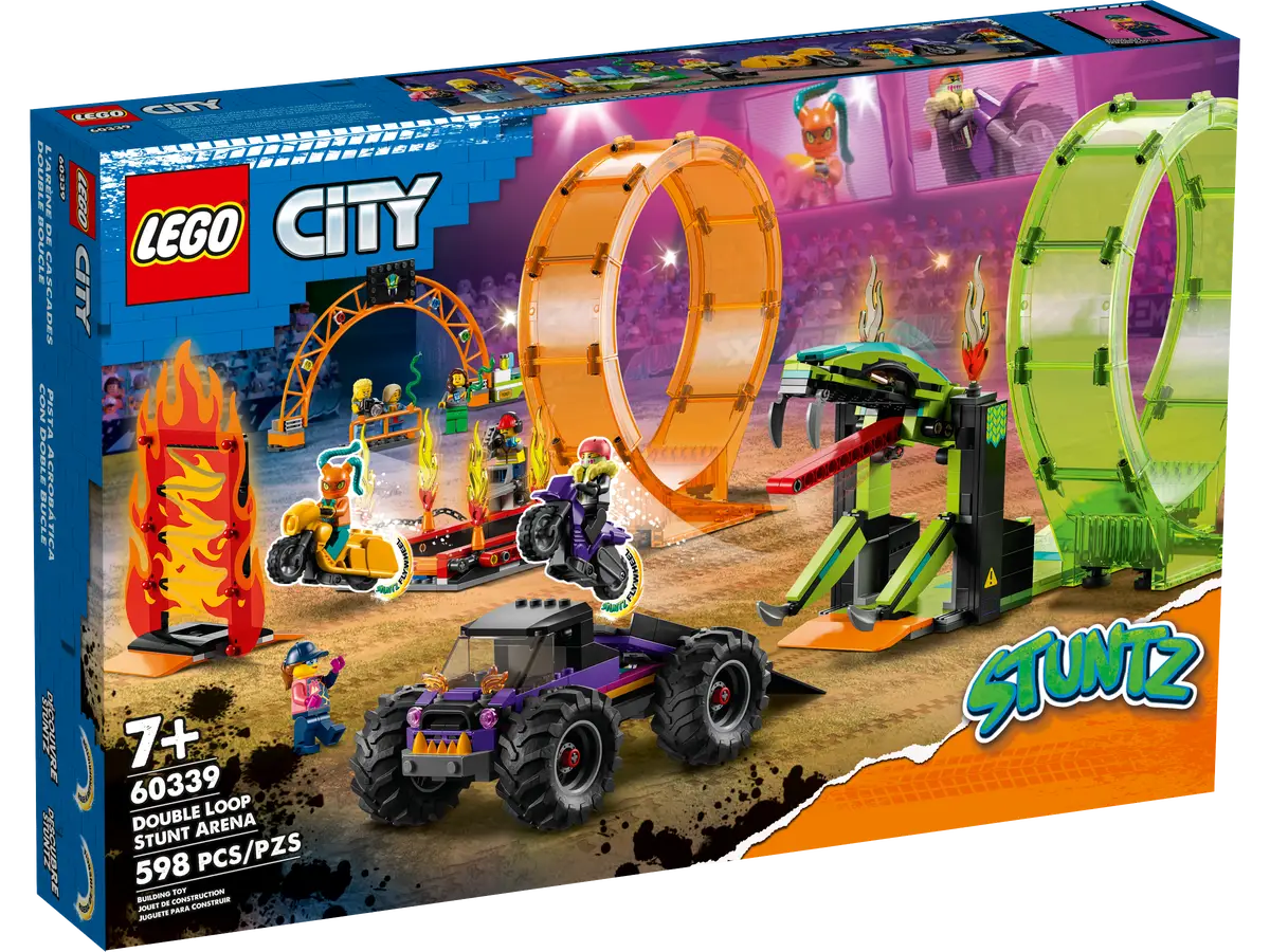 LEGO® Town 60339 Double Loop Stunt Arena Building Kit