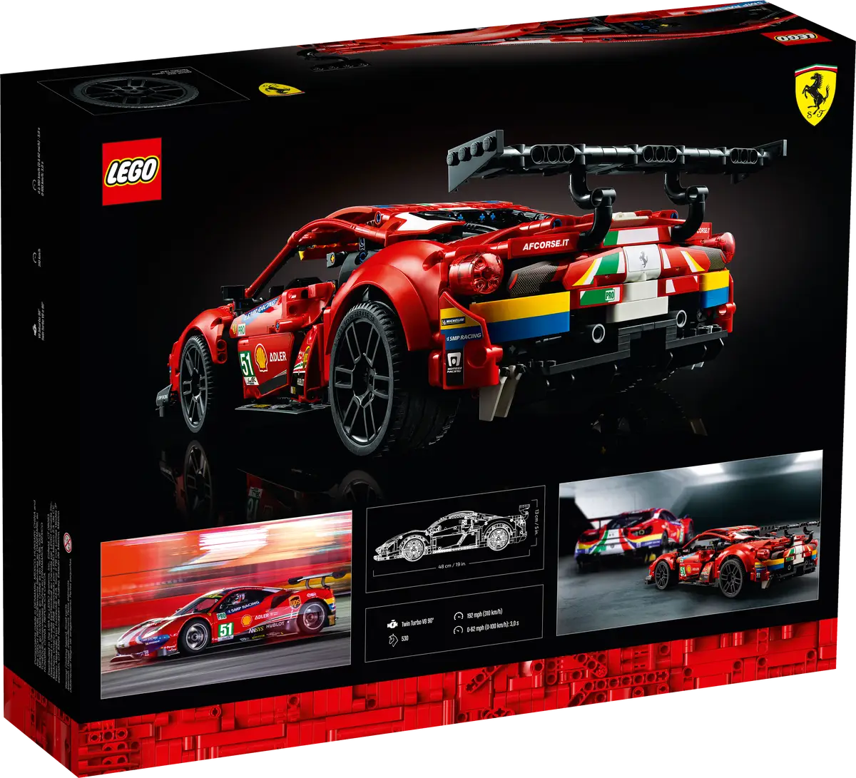 LEGO® Technic 42125 Ferrari 488 GTE AF CORSE #51 Building Kit