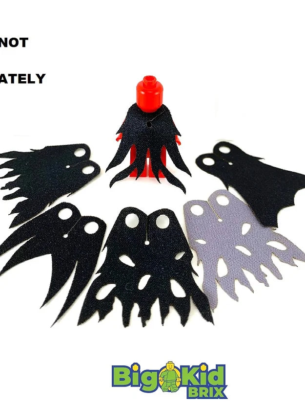 Big Kid Brix Custom LEGO® Minifigure Accessories – Wicked Cape Variety Pack