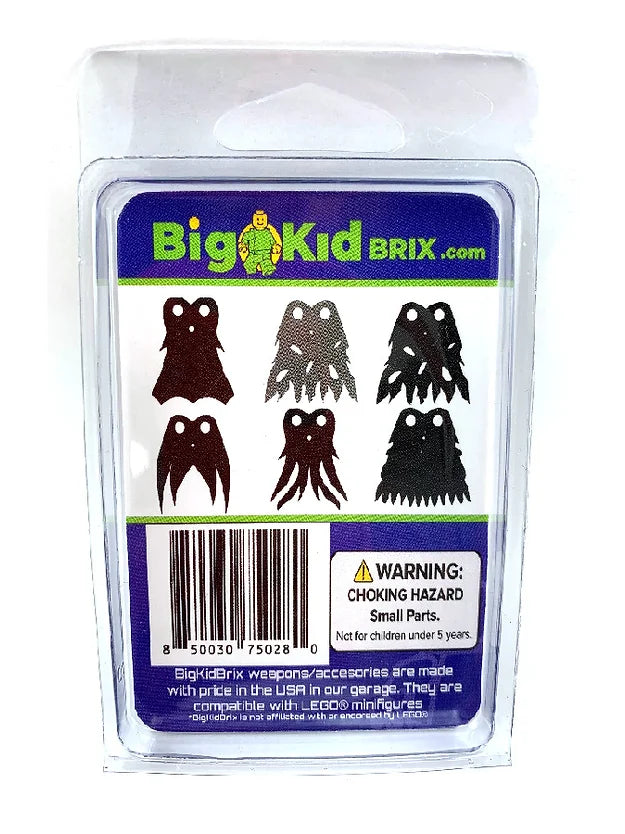 Big Kid Brix Custom LEGO® Minifigure Accessories – Wicked Cape Variety Pack