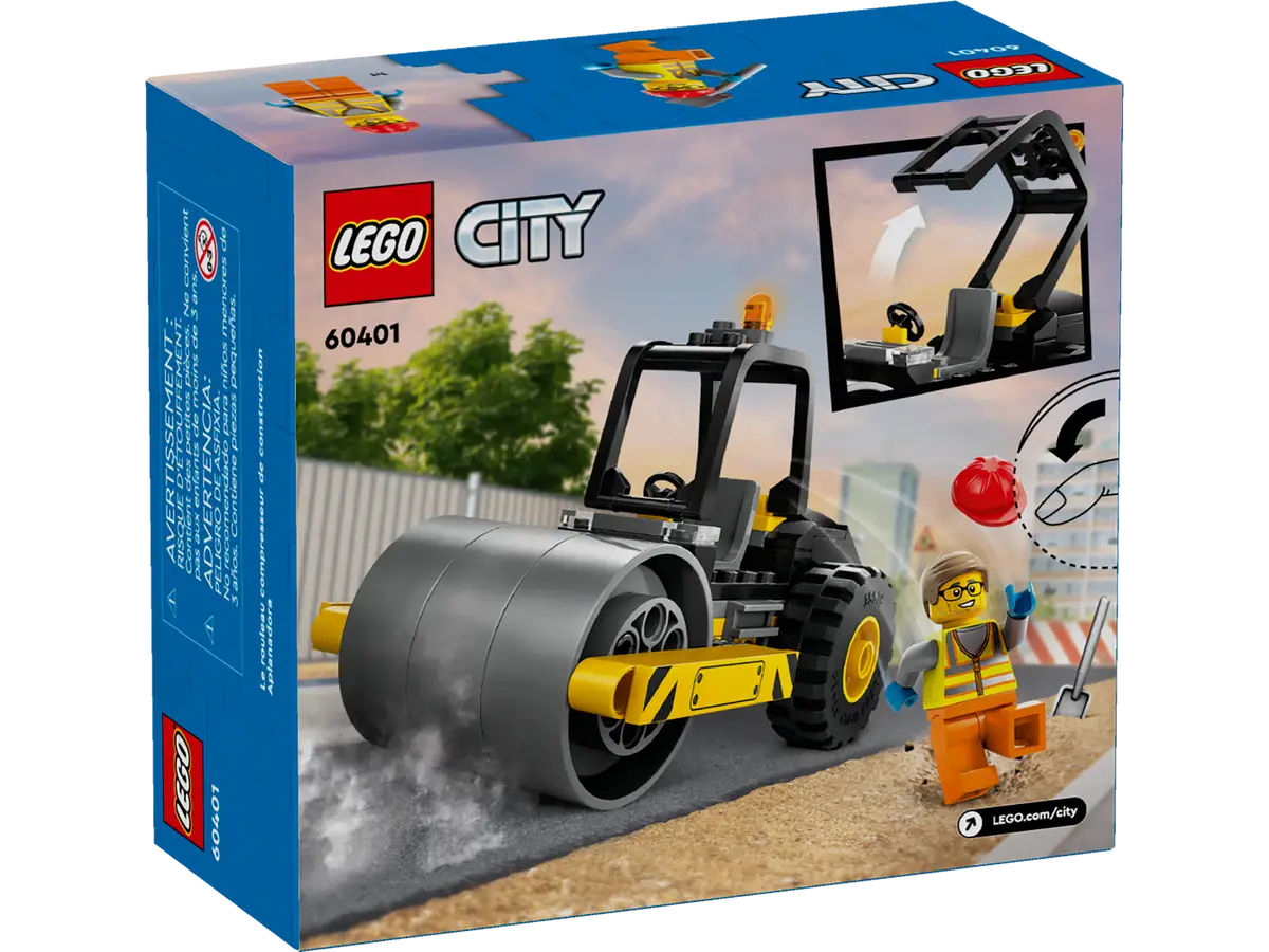 LEGO® Town 60401 - Construction Steamroller Preowned Building Kit