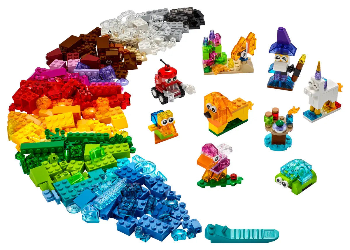 LEGO® Classic 11013 Creative Transparent Bricks Building Kit