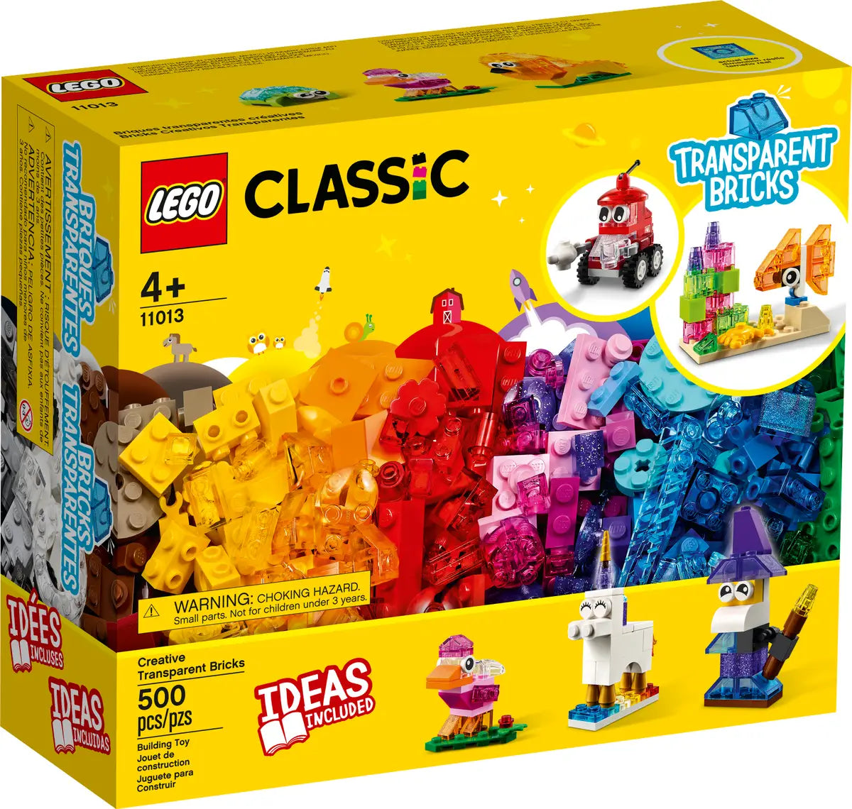 LEGO® Classic 11013 Creative Transparent Bricks Building Kit