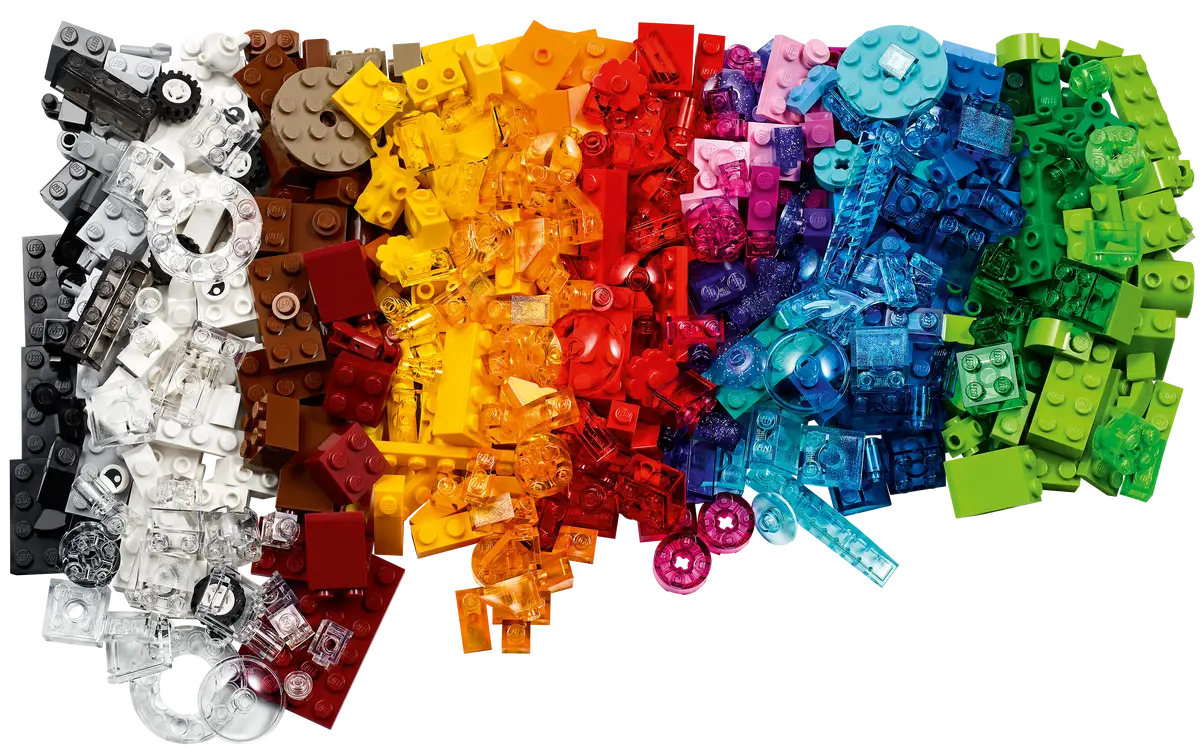LEGO® Classic 11013 Creative Transparent Bricks Building Kit