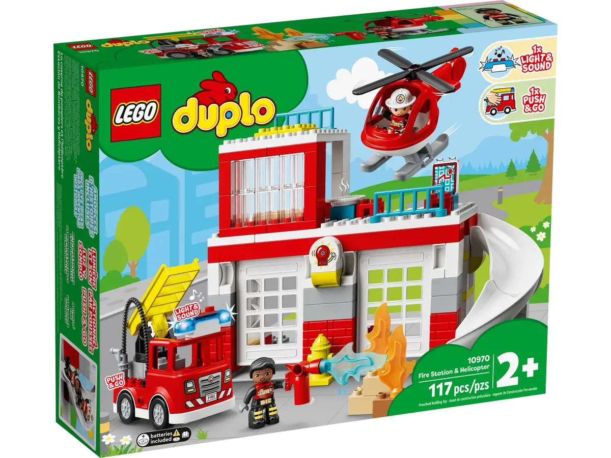 LEGO® DUPLO 10970 Fire Station & Helicopter Building Kit