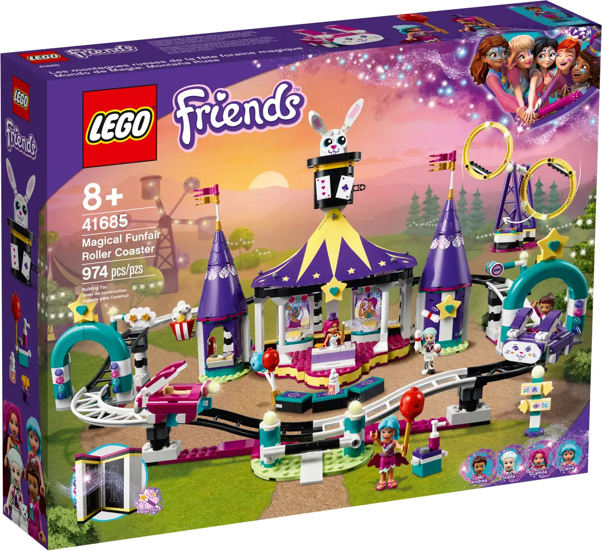 LEGO® Friends 41685 - Magical Funfair Rollercoaster Preowned Building Kit