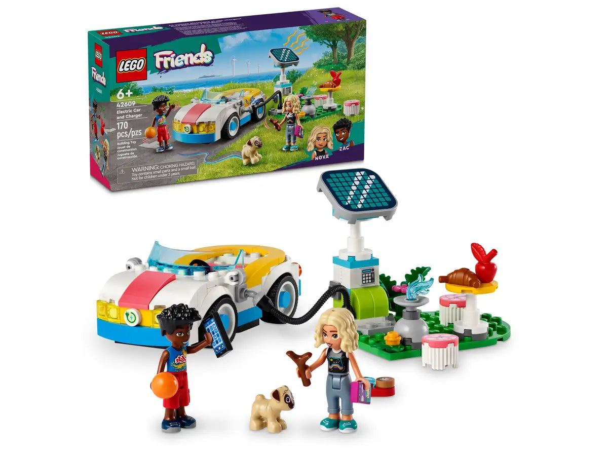 LEGO® Friends 42609 Electric Car and Charger Building Kit