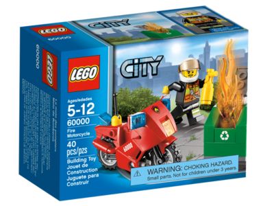 LEGO® Town 60000 - Fire Motorcycle Preowned Building Kit