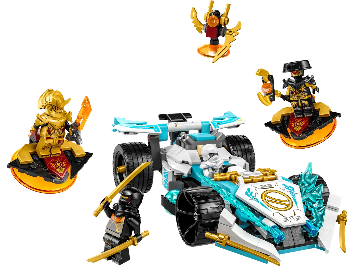 LEGO® NINJAGO 71791 Zanes Dragon Power Spinjitzu Race Car Building Kit