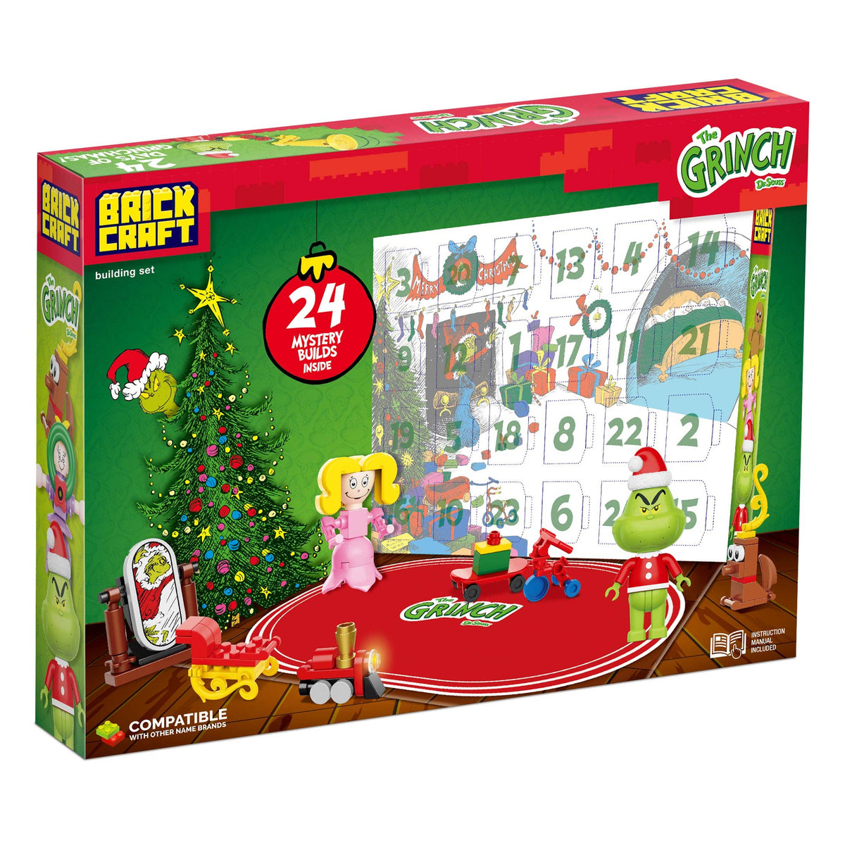 Grinch 24 Days of Grinchmas Advent Building Set 277pc