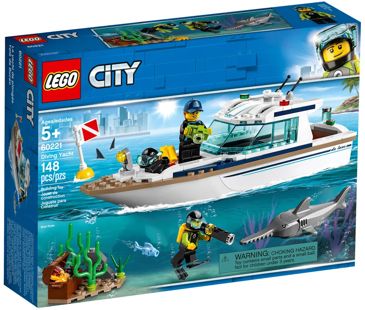 LEGO® Town 60221 - Diving Yacht Preowned Building Kit