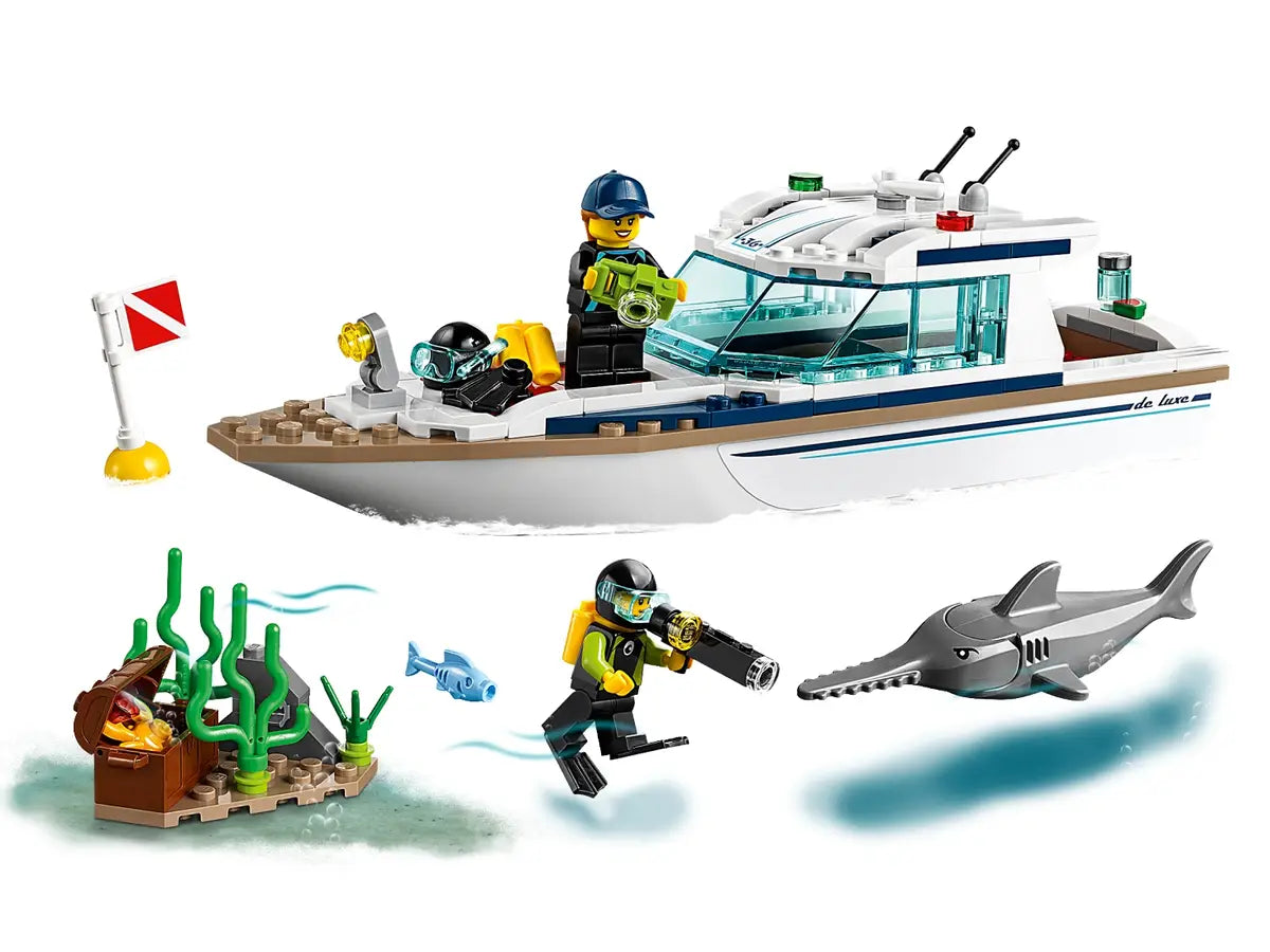 LEGO® Town 60221 Diving Yacht Building Kit