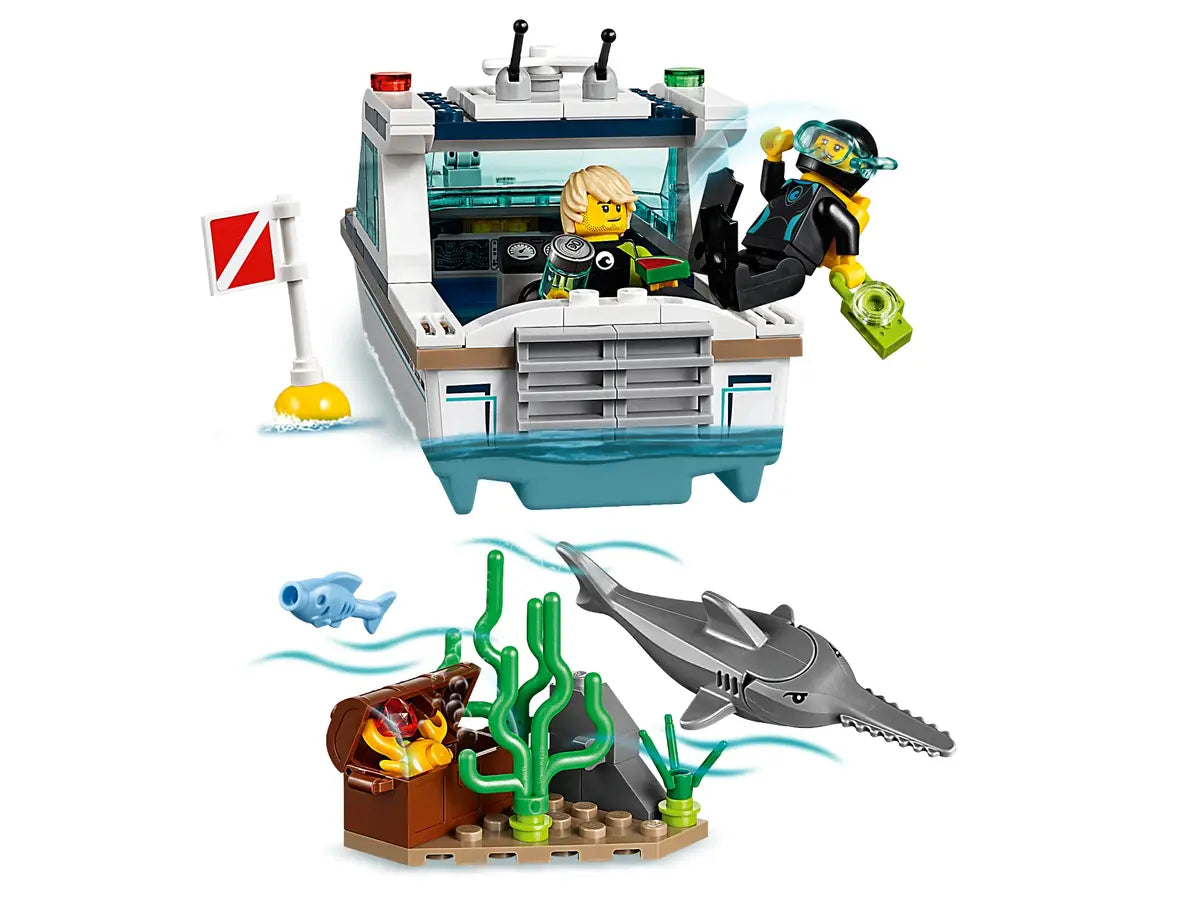LEGO® Town 60221 Diving Yacht Building Kit