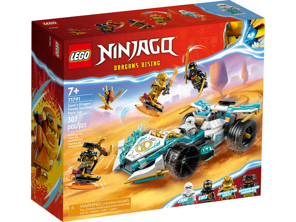 LEGO® NINJAGO 71791 - Zanes Dragon Power Spinjitzu Race Car Preowned Building Kit