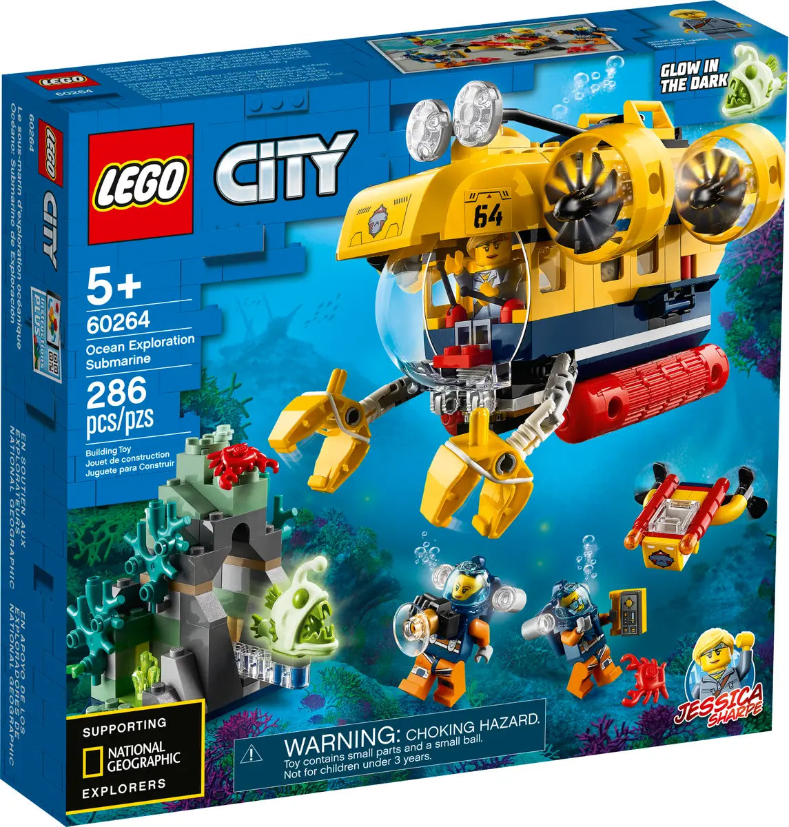 LEGO® Town 60264 Ocean Exploration Submarine Building Kit
