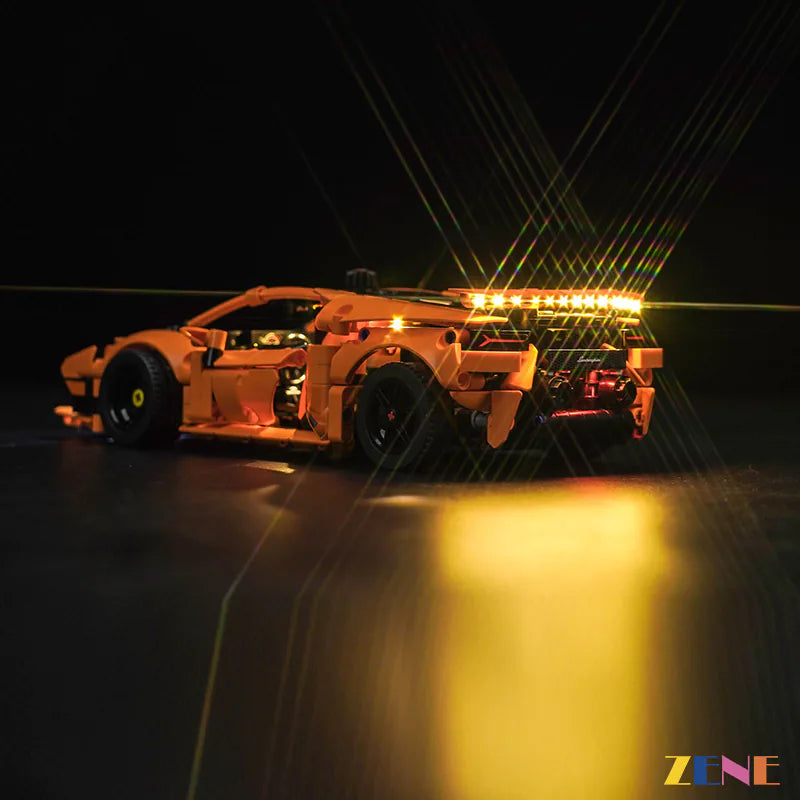 LEGO Light Kit for Lamborghini Huracán Tecnica Orange 42196