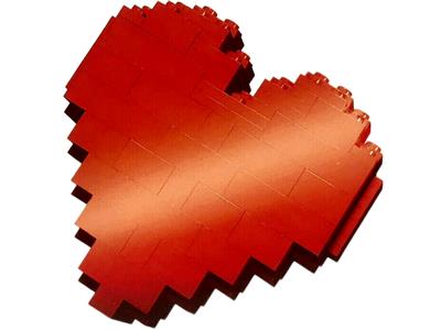 LEGO® Brand 2009-2 - 2009 Employee Exclusive: Heart Preowned Building Kit