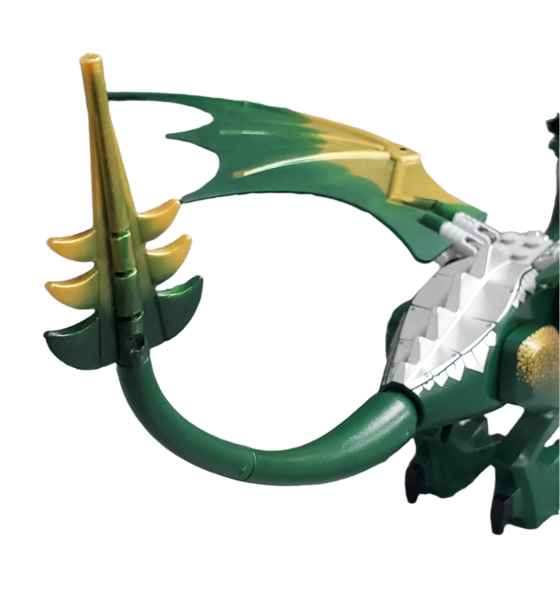 LEGO® Minifigure Animals – Dragon03 Dragon, Fantasy Era, Dark Green Head with Armor