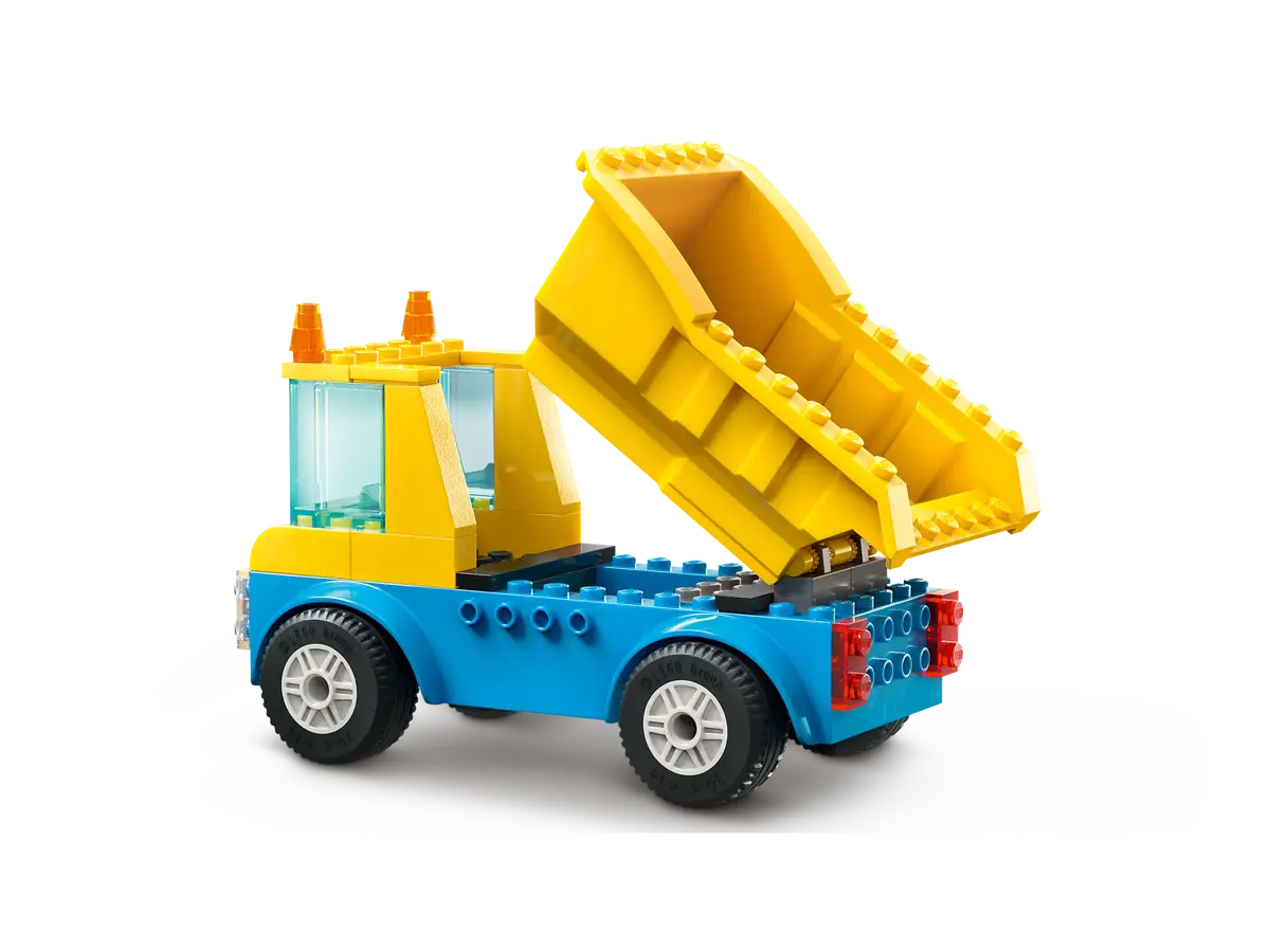 LEGO® Town 60391 Construction Trucks and Wrecking Ball Crane Building Kit