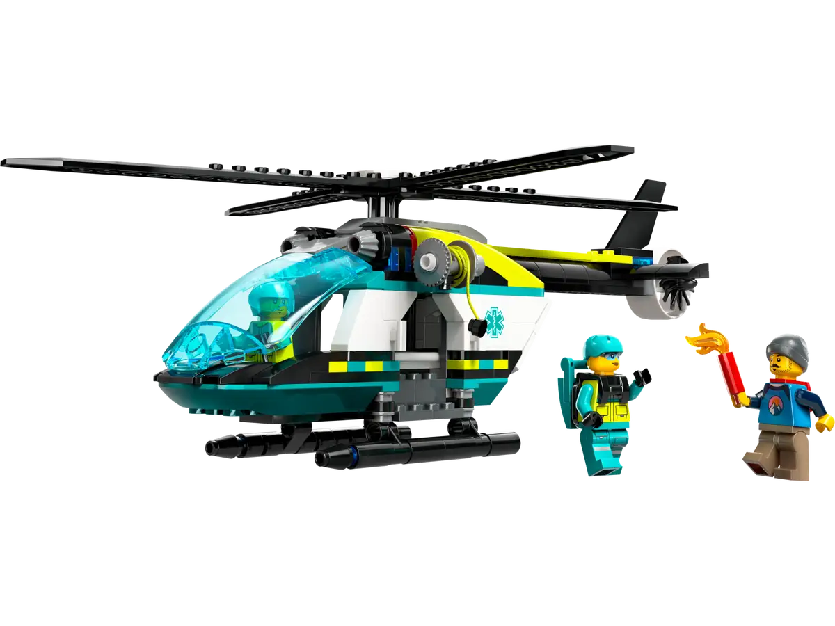 LEGO® Town 60405 Emergency Rescue Helicopter Building Kit