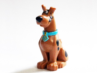LEGO® Minifigure Animals – Medium Nougat Dog, Great Dane Scooby-Doo Sitting 20690pb01c02