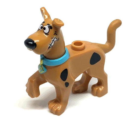 LEGO® 21042pb01c02 Scooby-Doo Walking with Medium Azure Collar, Chattering Teeth Pattern