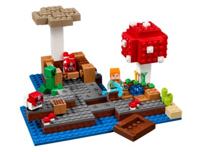 LEGO® Minecraft 21129 The Mushroom Island Building Kit