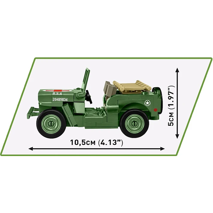 COBI™ Jeep Medical Willys MB Vehicle Set# 2295