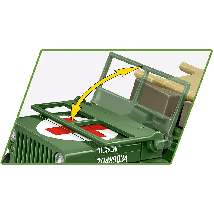 COBI™ Jeep Medical Willys MB Vehicle Set# 2295