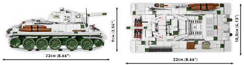 COBI™ T-34/76 mod. 1941/42 Tank : Set #2595