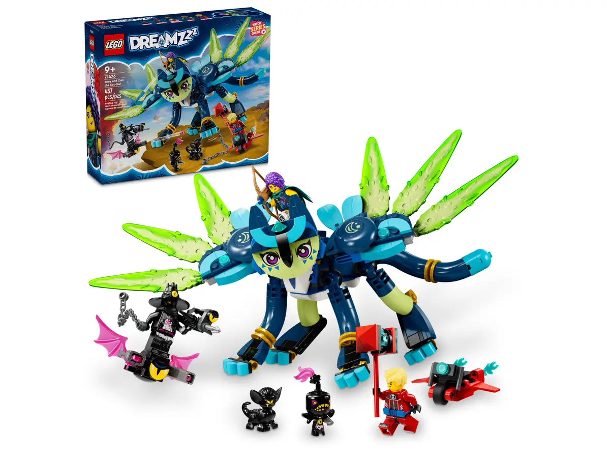 LEGO® DreamZzz 71476 Zoey and Zian the Cat-Owl Building Kit