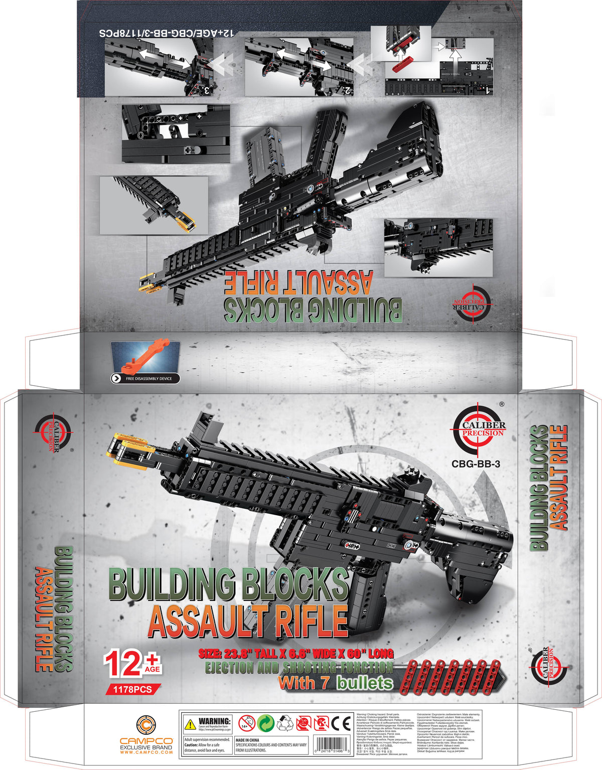 Caliber Precision Building Blocks Rifle Toy