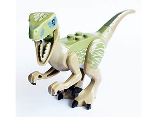 LEGO® Minifigure Animals – Dinosaur Raptor/Velociraptor with Olive Green Back and Tan Markings Raptor06