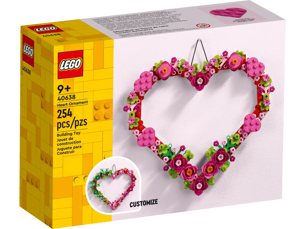 LEGO® Holiday & Event 40638 Heart Ornament Building Kit