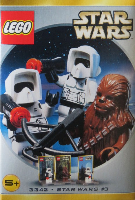 LEGO® Minifigure Star Wars 3342 Star Wars 3 Chewbacca and 2 Biker Scouts Preowned Building Kit