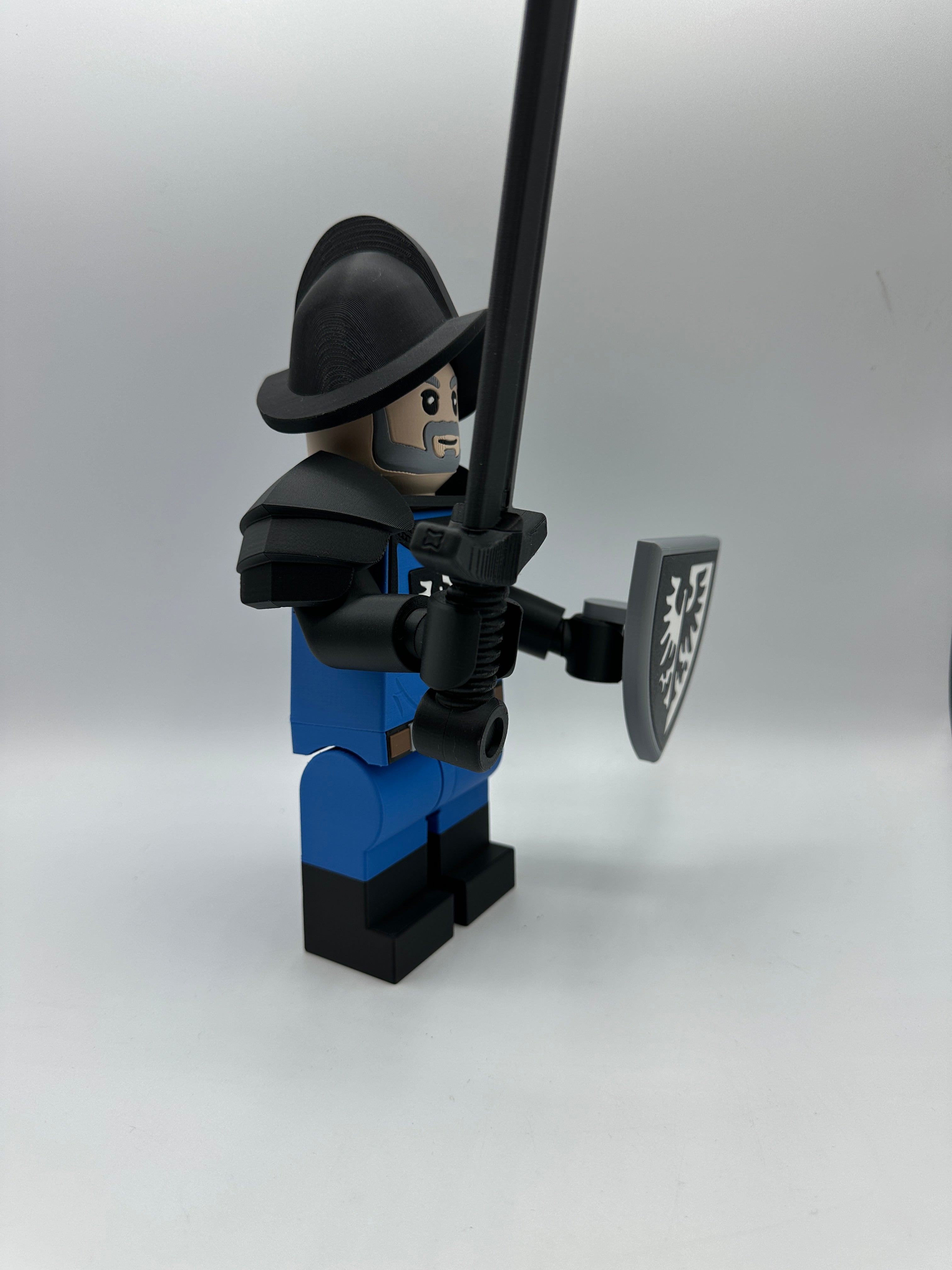 LEGO-inspired Spaniard Knight Display Figure Collectible