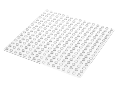 LEGO Baseplate 16 x 16 Trans-Clear