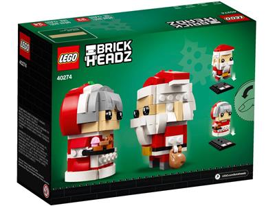 LEGO® BrickHeadz 40274 Mr. Claus & Mrs. Claus Building Kit