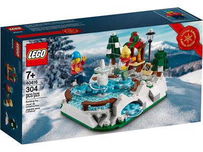 LEGO® Holiday & Event 40416 - Ice Skating Rink Preowned Building Kit