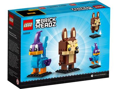 LEGO® BrickHeadz 40559 Road Runner & Wile E. Coyote Building Kit