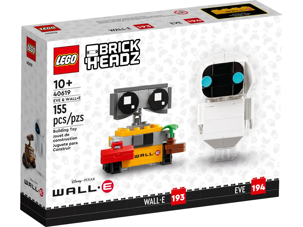 LEGO® BrickHeadz 40619 Eve & Wall-E Building Kit