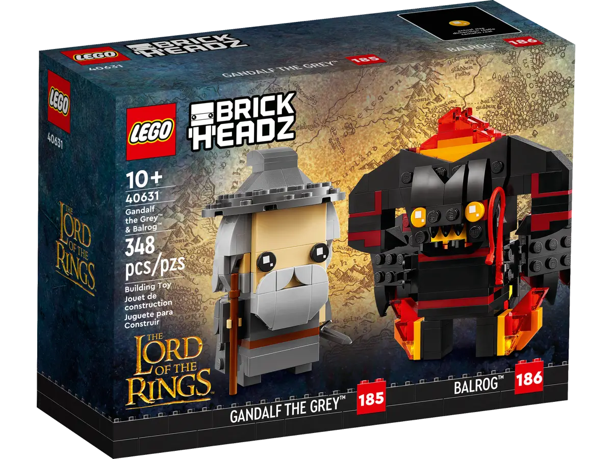 LEGO® BrickHeadz 40631 - Gandalf the Grey & Balrog Preowned Building Kit