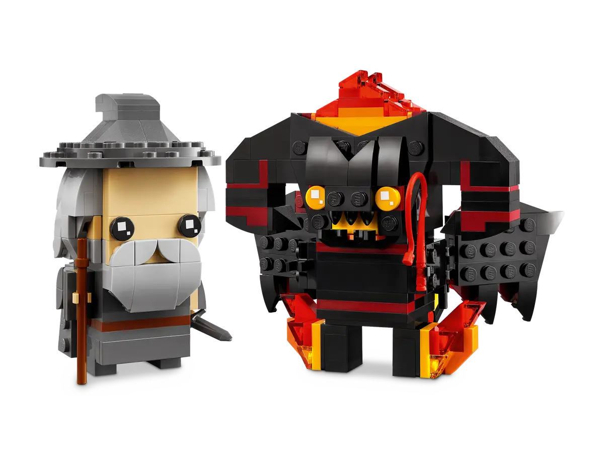 LEGO® BrickHeadz 40631 - Gandalf the Grey & Balrog Preowned Building Kit