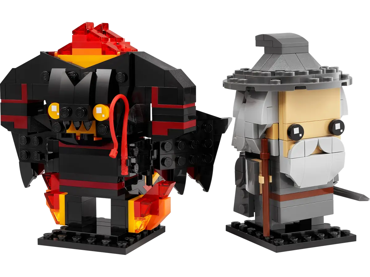 LEGO® BrickHeadz 40631 - Gandalf the Grey & Balrog Preowned Building Kit