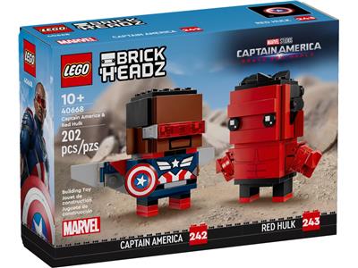 LEGO® BrickHeadz 40668 - Captain America & Red Hulk Preowned Building Kit
