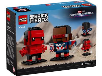 LEGO® BrickHeadz 40668 Captain America & Red Hulk Building Kit